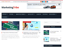 Tablet Screenshot of marketingtribe.com